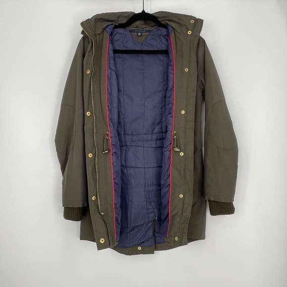 Tommy Hilfiger Women's Olive Green Faux Fur Hooded Gorp Core Parka‎ Jacket XS - Picture 10 of 14